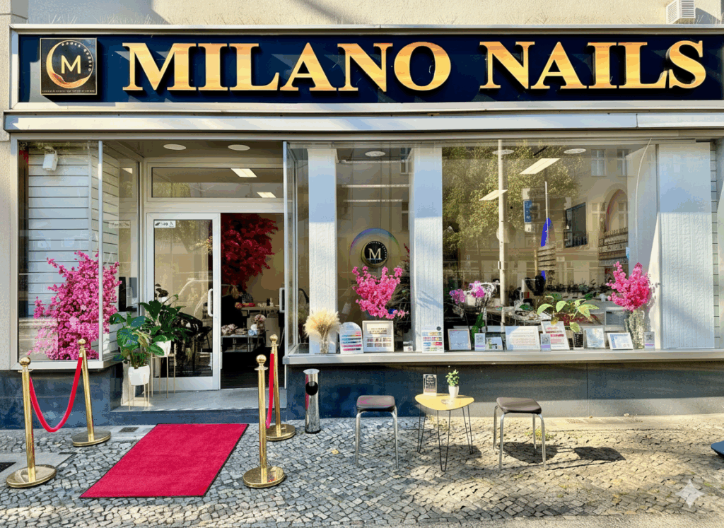 Milano Nails Tegel, Berlin – Entspannen Sie sich und genießen Sie eine professionelle Nagelpflege in luxuriöser Atmosphäre.