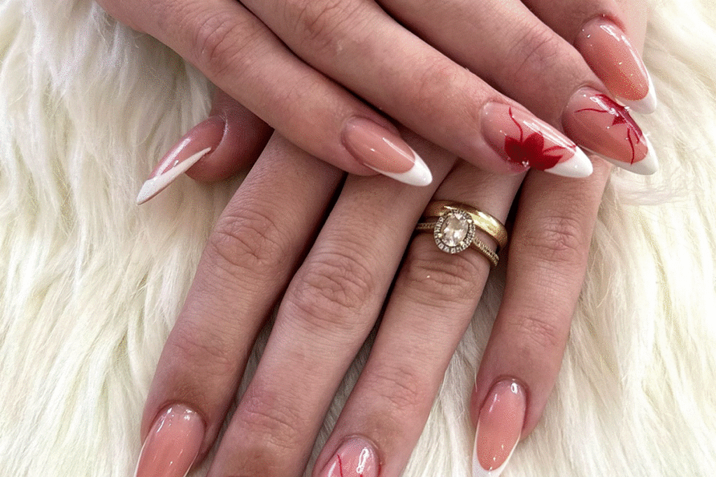 schöne mandelform nägel im natürlichen look